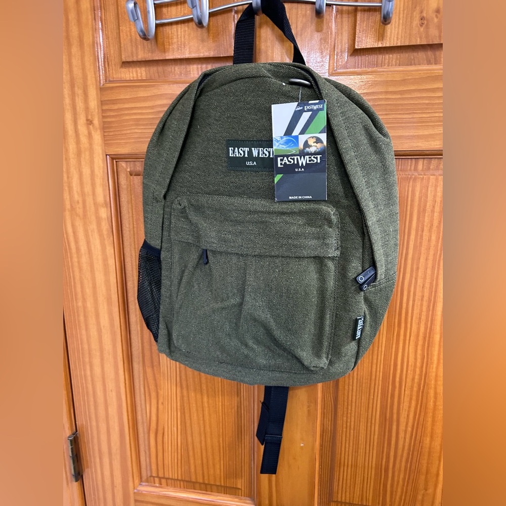 East west olive backpack NWT